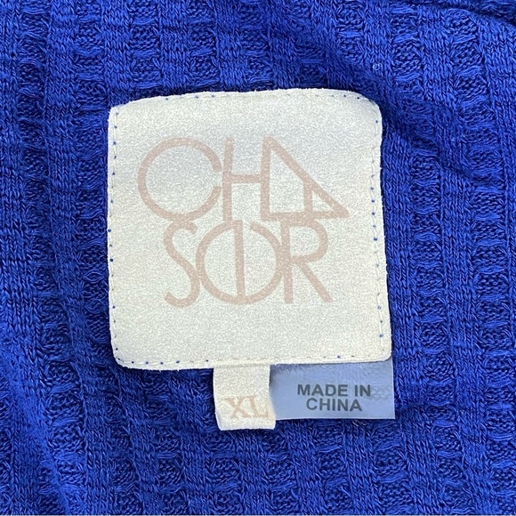 Chaser Blue Waffle Knit Thermal Top - Picture 7 of 8